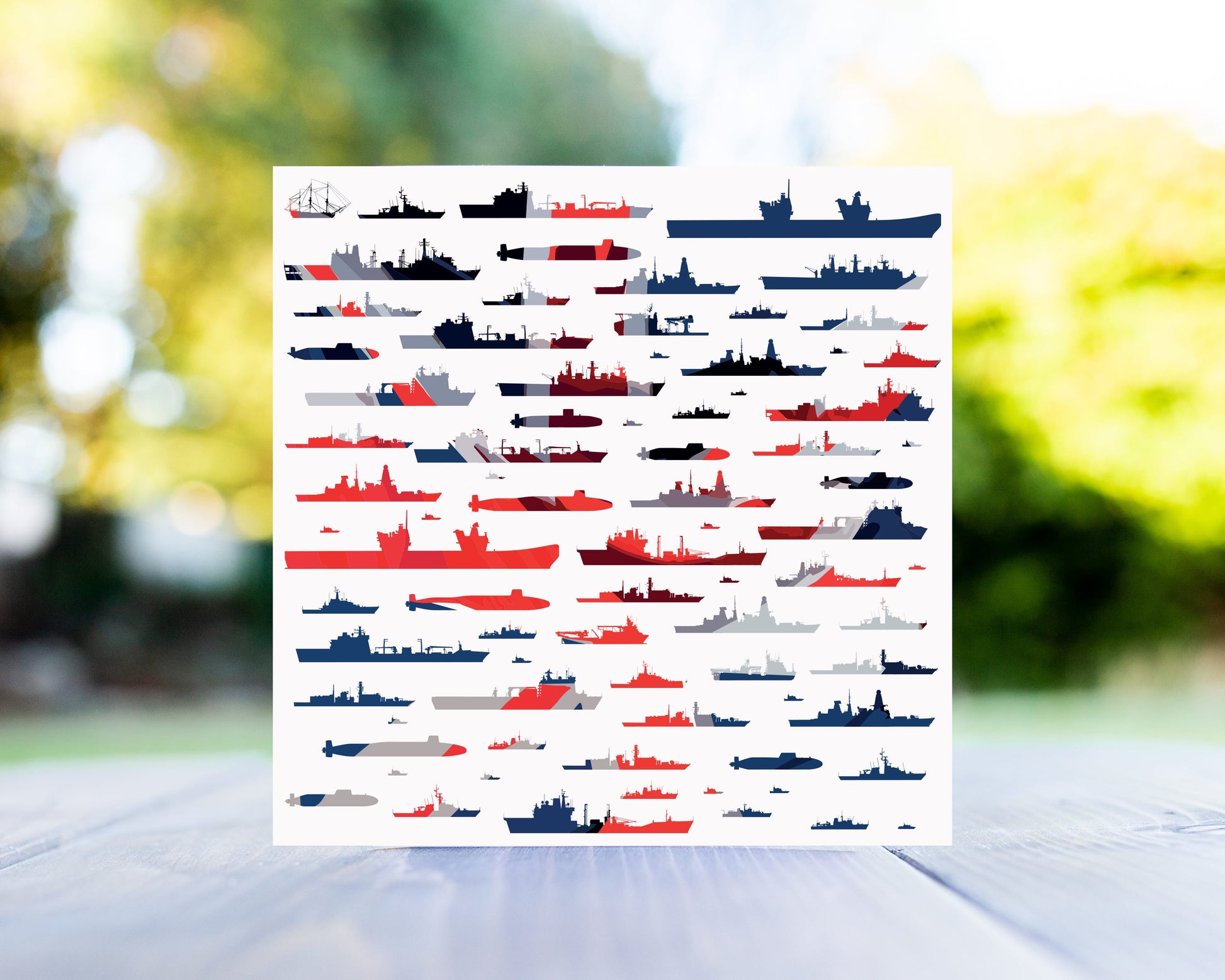 Royal Navy and RFA Fleet Union Flag Greeting Card