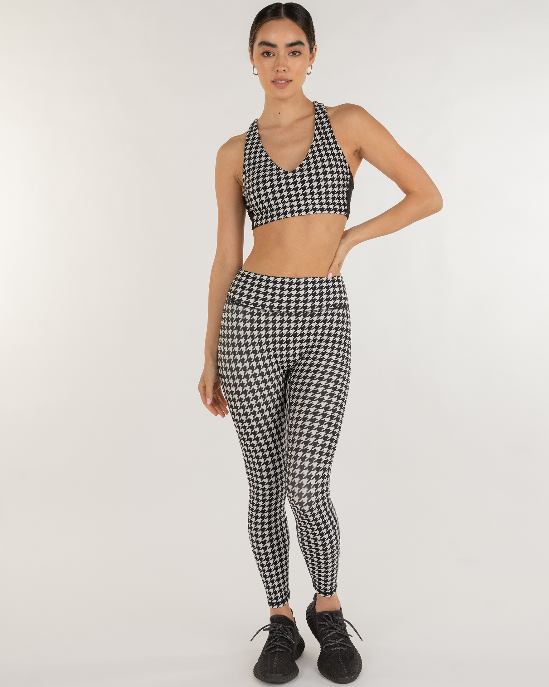 Elsa Fleece V Neck Longline Bra