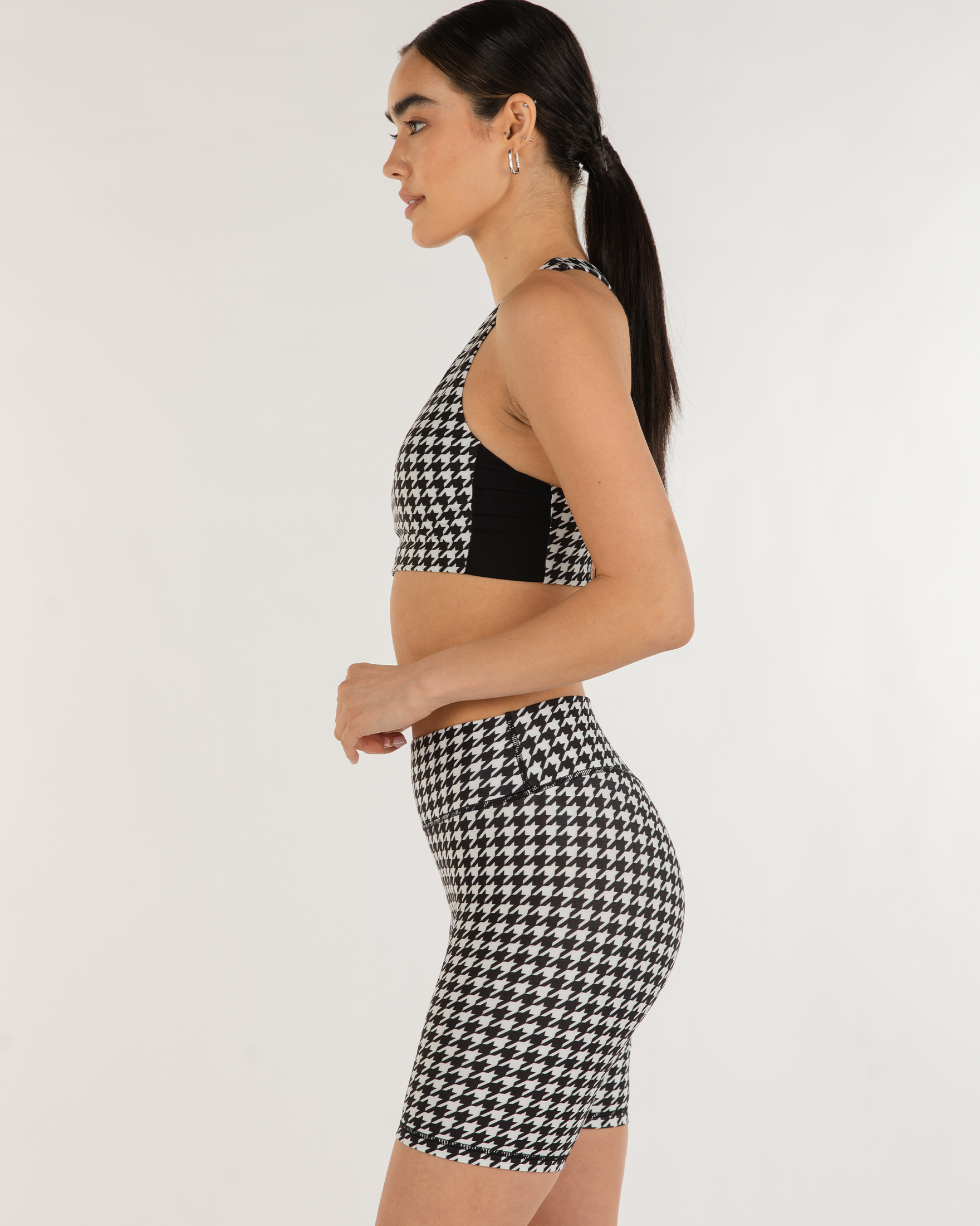 Elsa Fleece V Neck Longline Bra