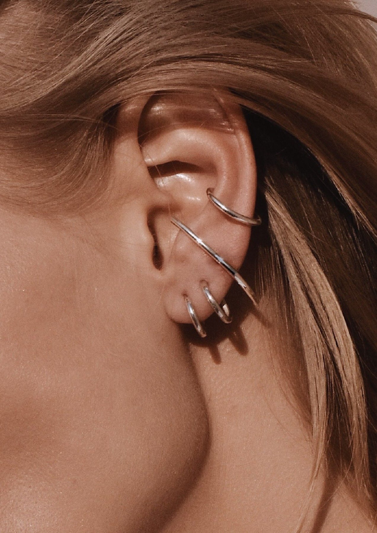 Sterling Silver Radius Earrings – Elegant & Handcrafted by NO MORE at www.brixbailey.com
