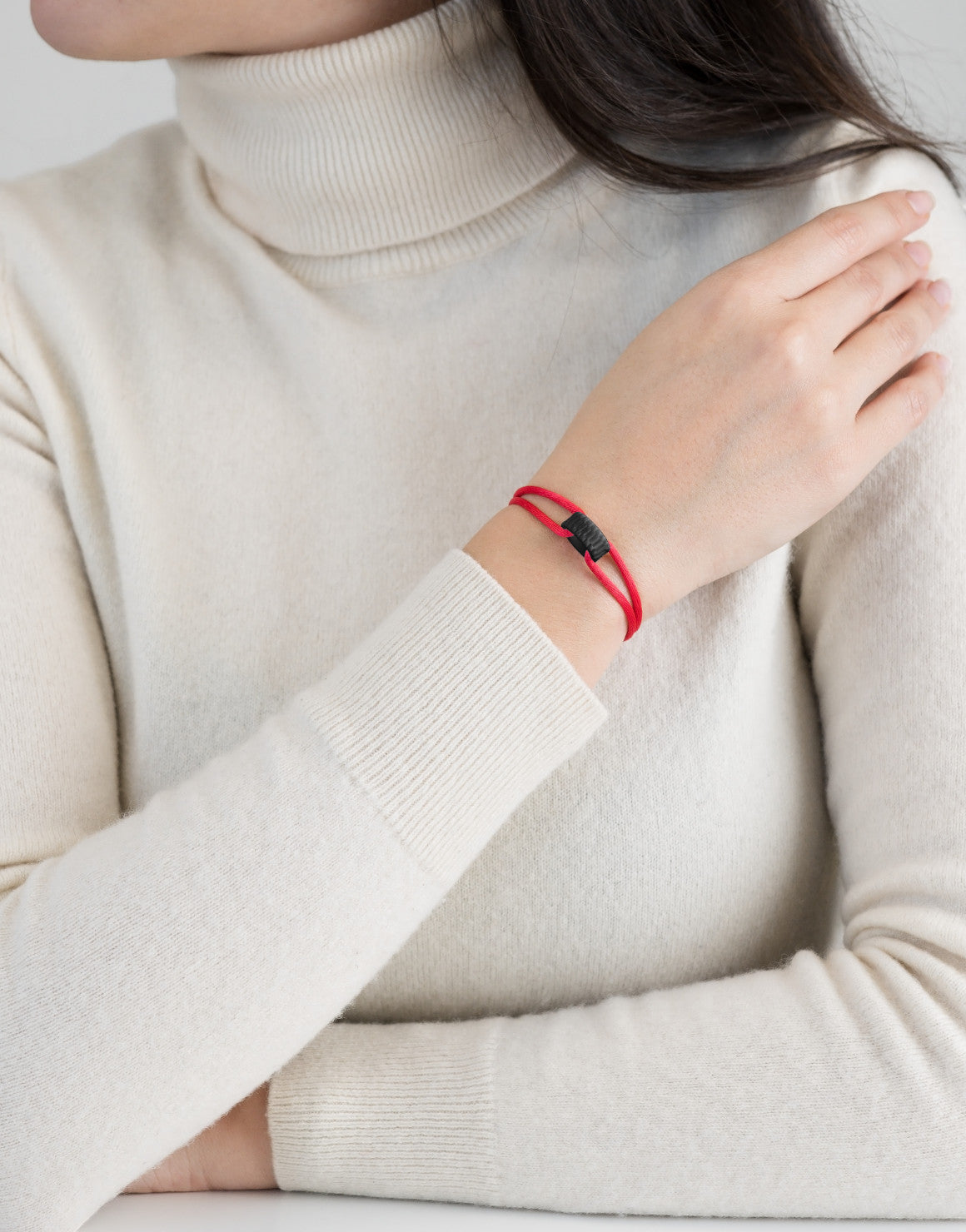 Carbon Regent Cord Bracelet