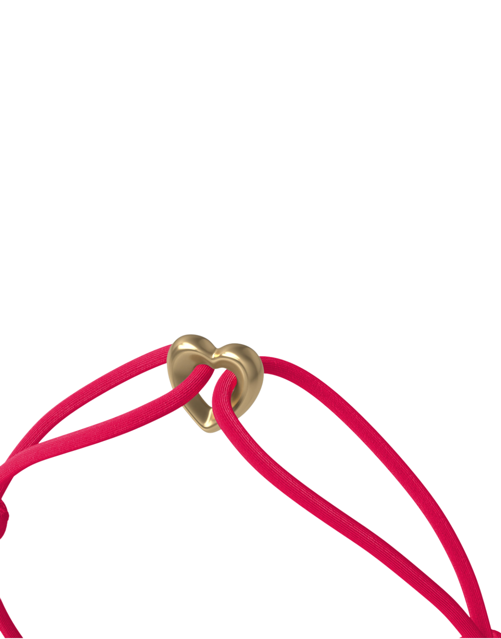 Golden Heart Cord Bracelet