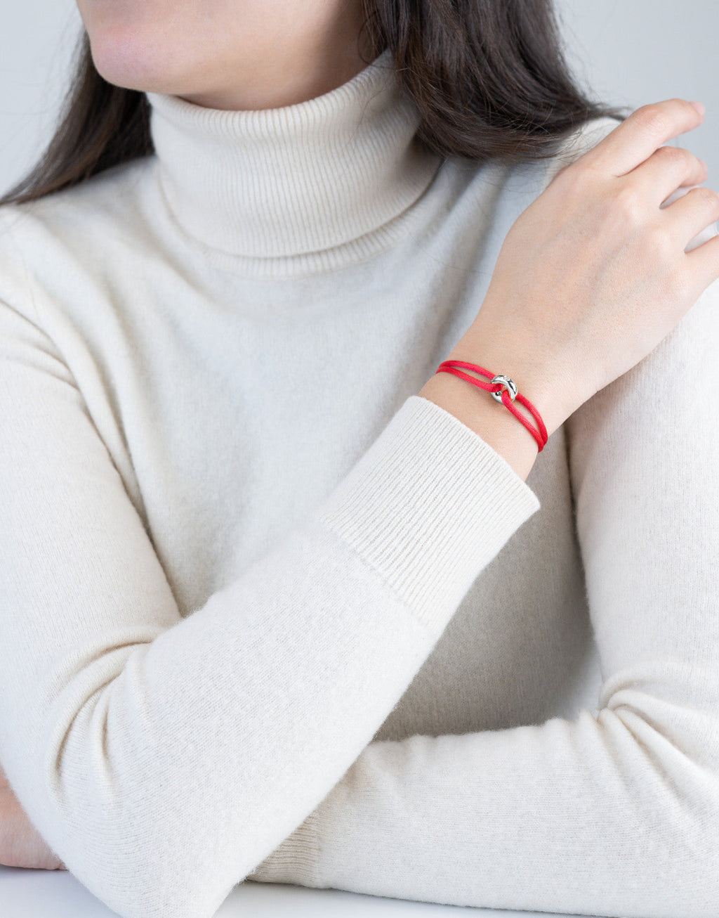 Silver Soho Diamond Cord Bracelet