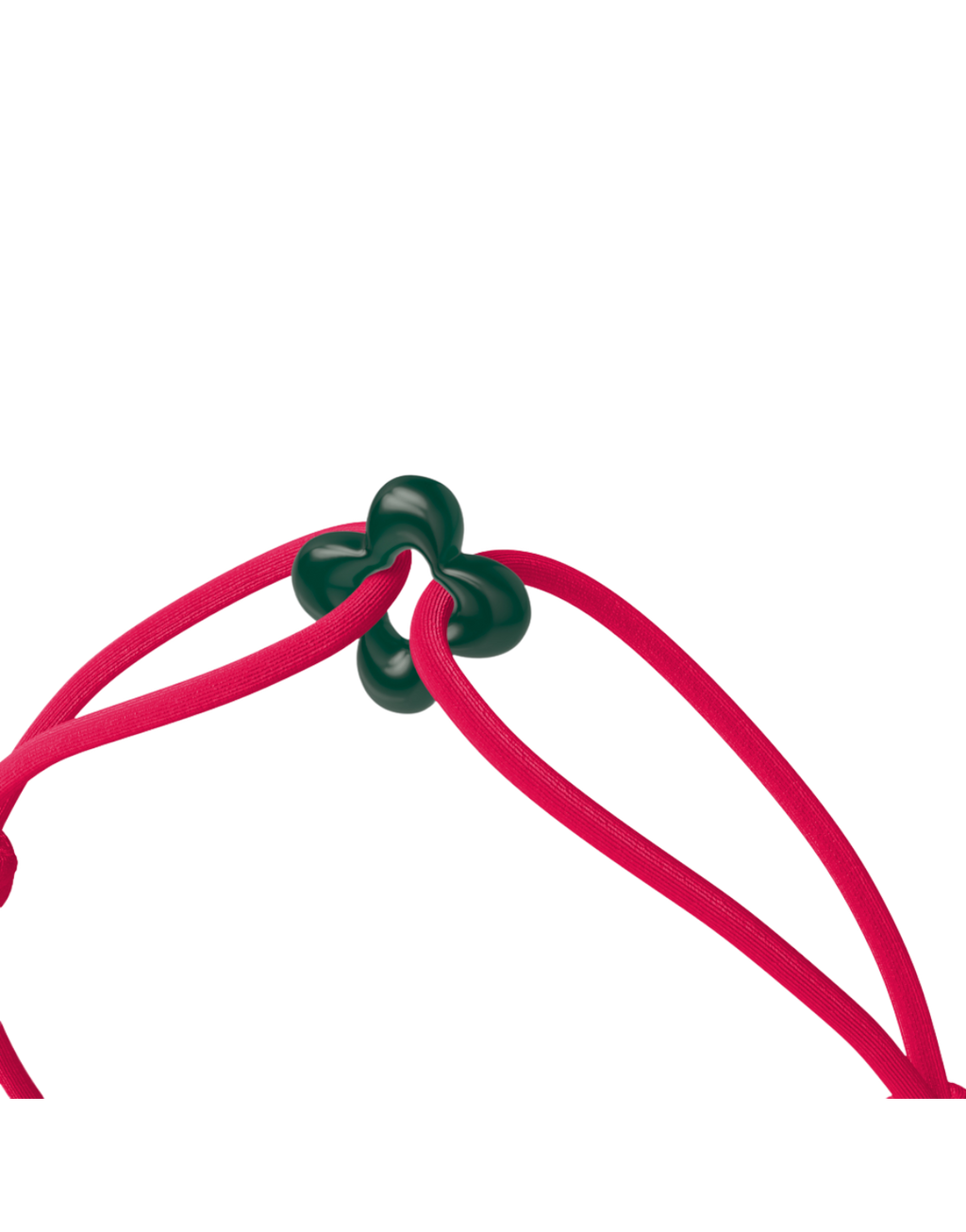 Mini Green Clover Cord Bracelet