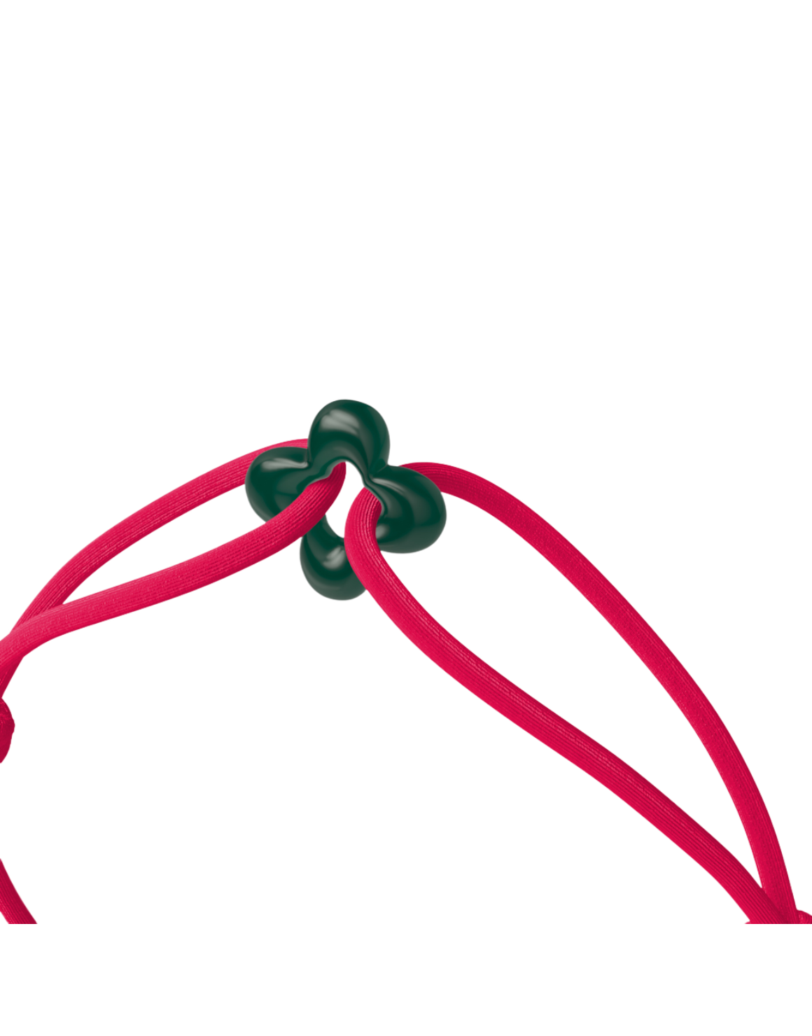 Mini Green Clover Cord Bracelet