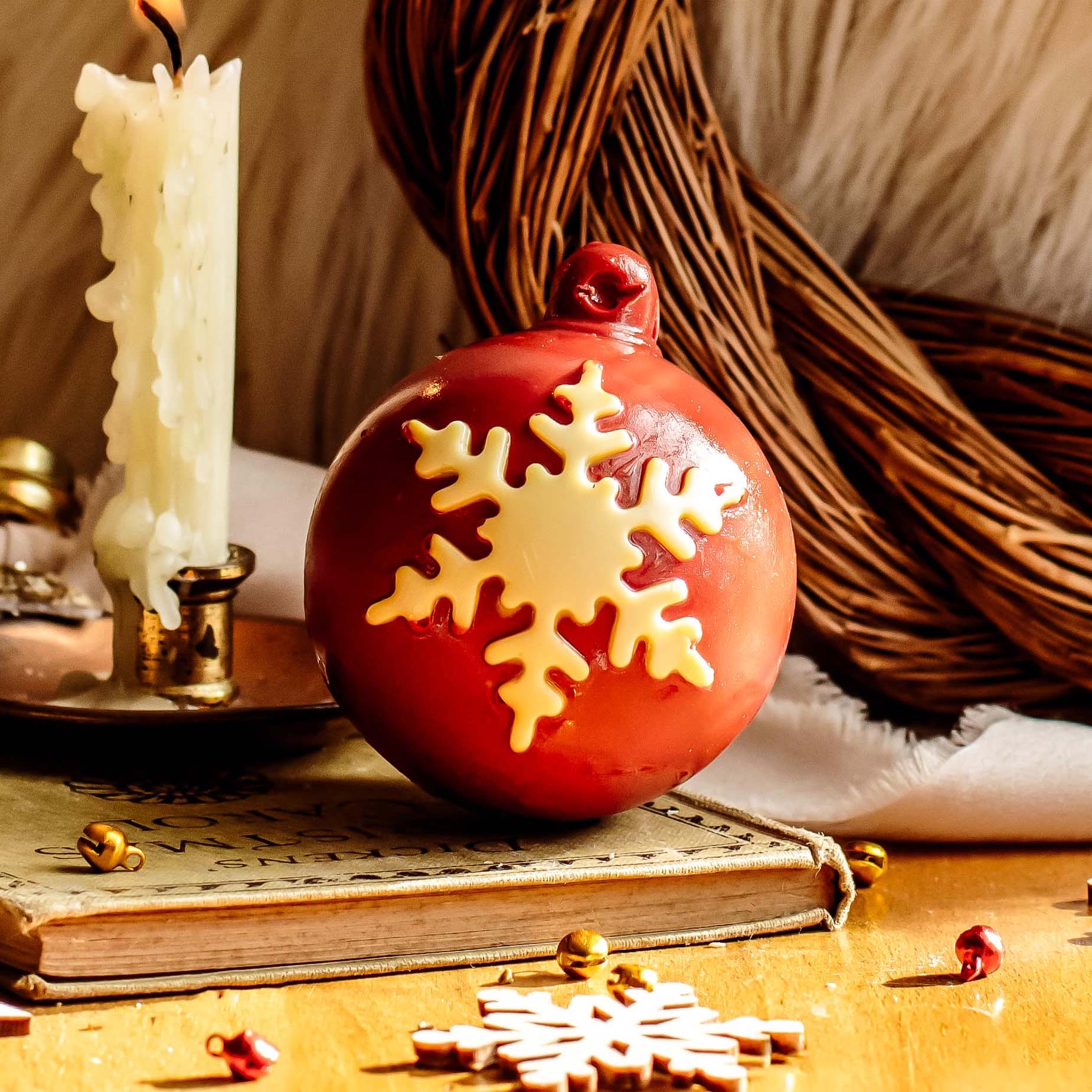 Luxury Handmade Chocolate Christmas Baubles