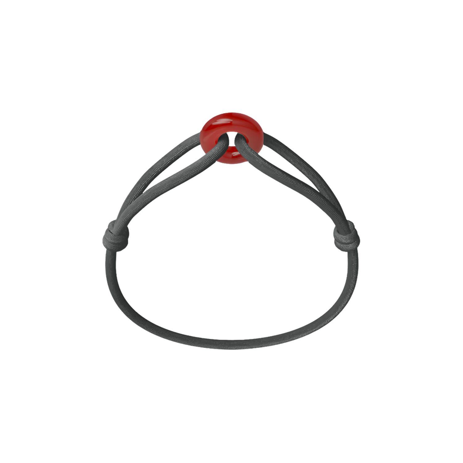 Red Soho Cord Bracelet with Carnelian