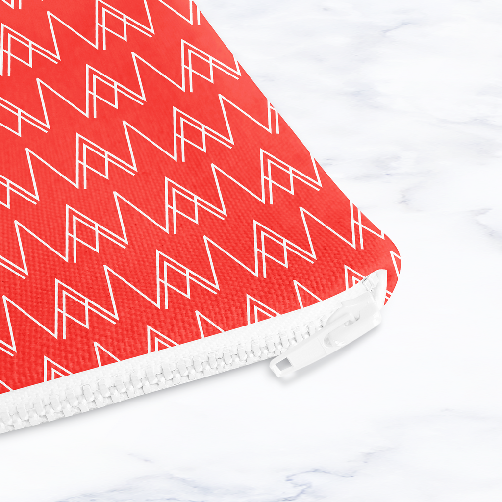 Red and White Make Up bag