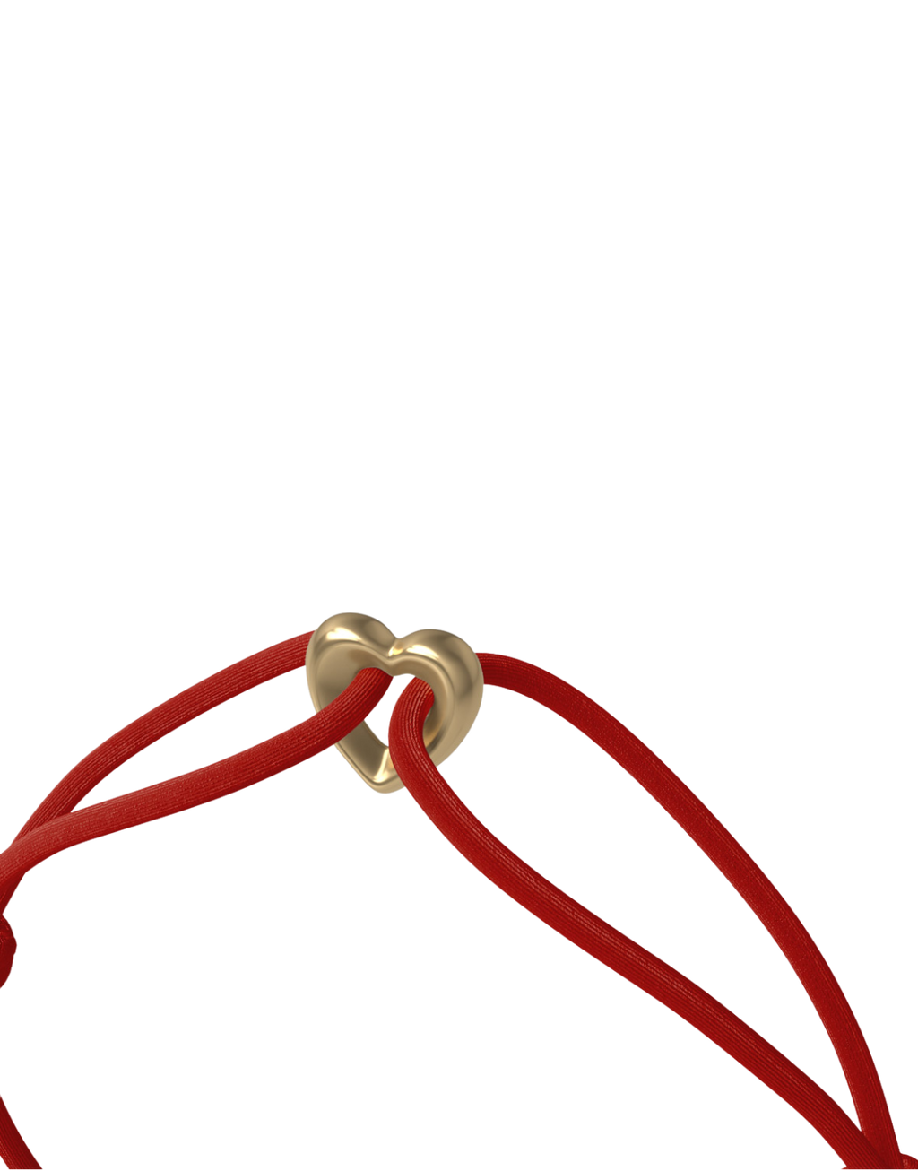 Golden Heart Cord Bracelet