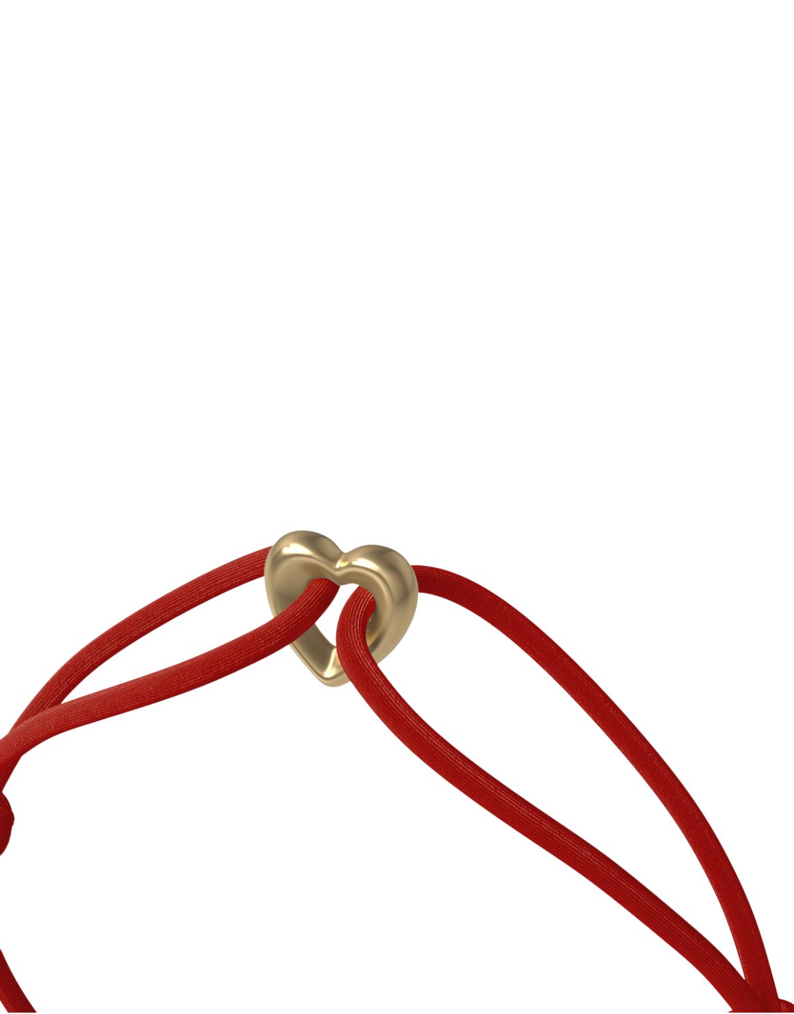 Golden Heart Cord Bracelet