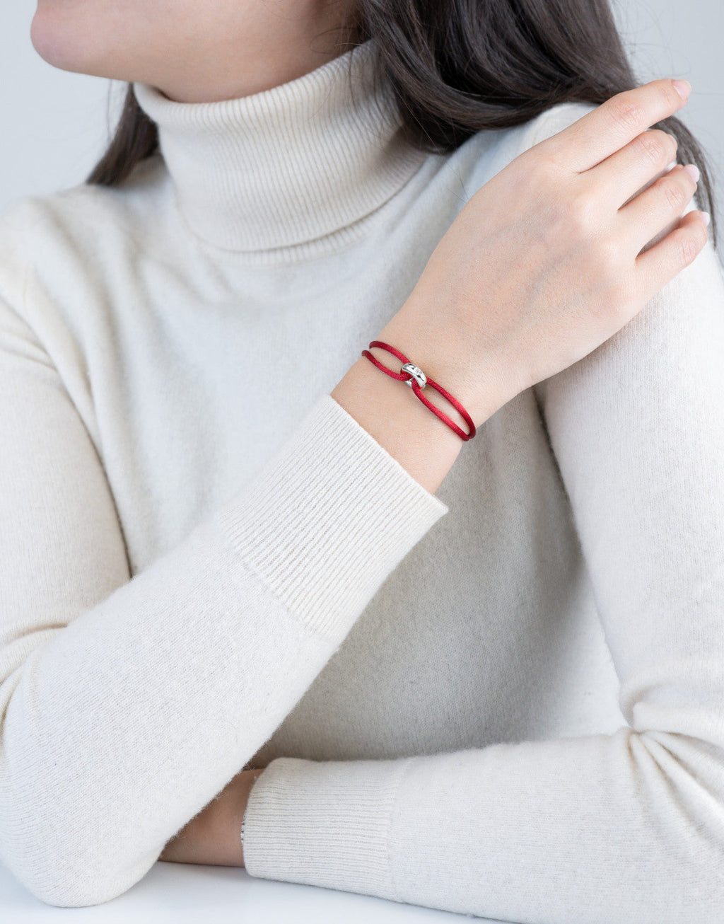 Silver Soho Diamond Cord Bracelet