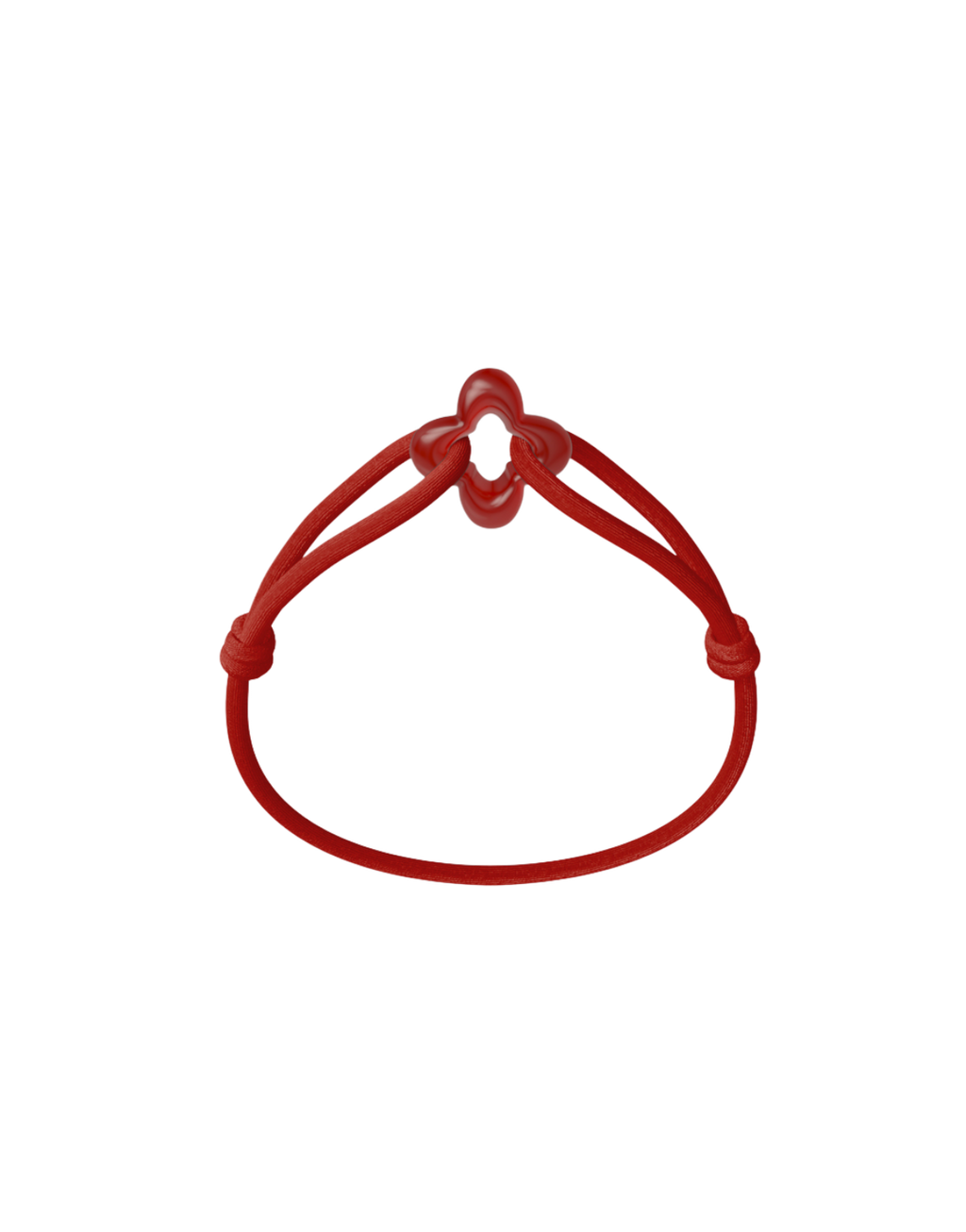 Red Clover Cord Bracelet