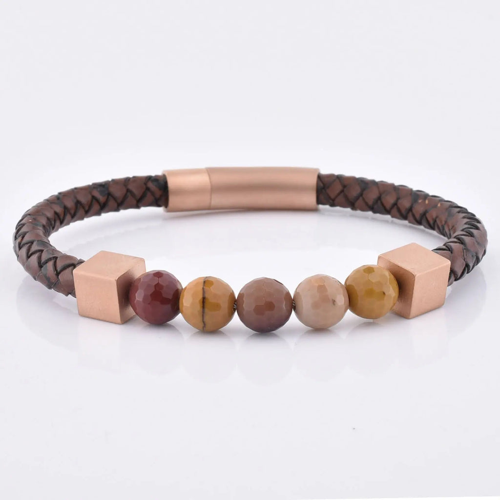 Retro Brown Beaded Bracelet