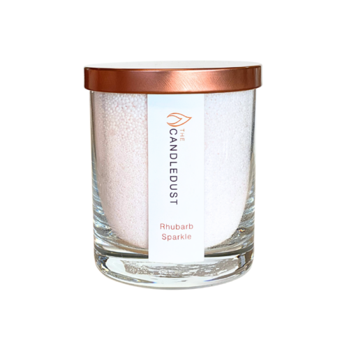 Powdered Candle in Glass - Rhubarb Sparkle 160g