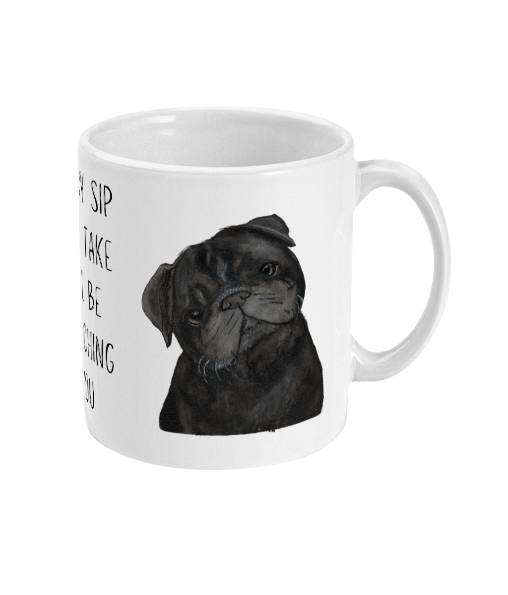 Adorable Pug Mug – Perfect Gift for Dog Lovers | Cute Ceramic Coffee Cup