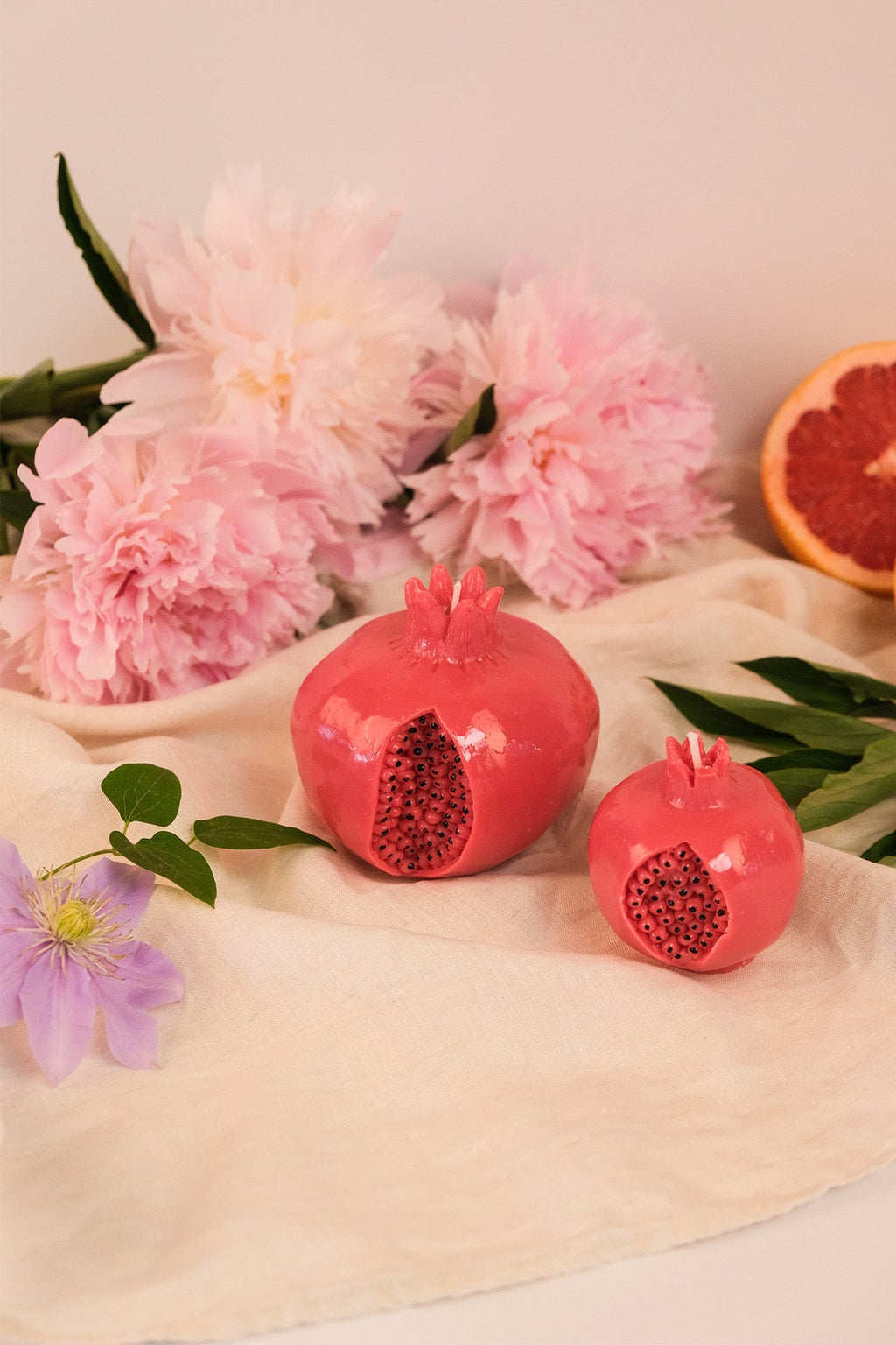 Pomegranate Shaped Candle