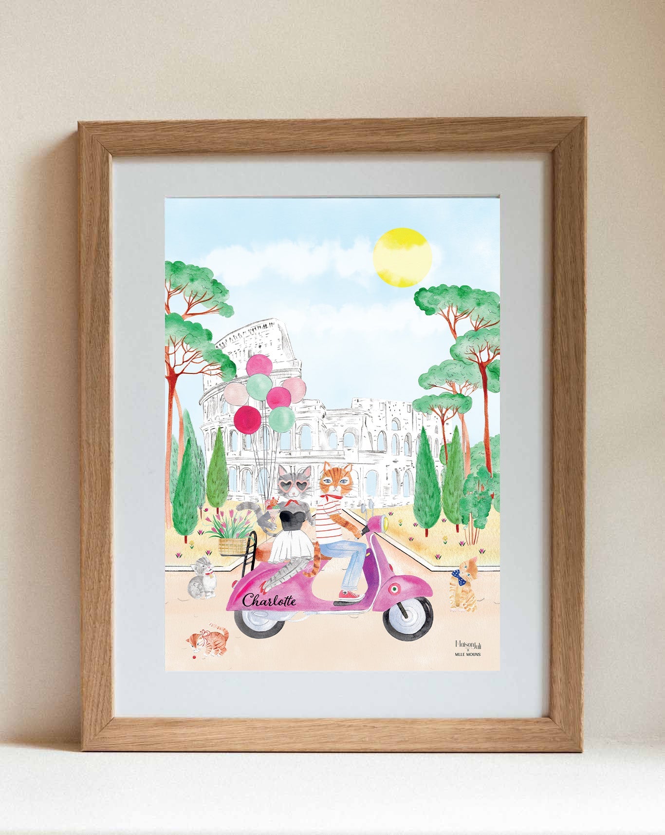 Personalised Motorbike of the Coliseum for Girls