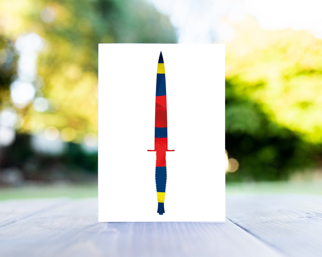 Royal Commando Dagger Greeting Card