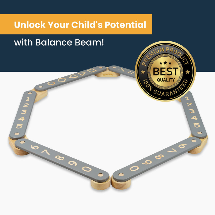 Wooden Balance Beam for Kids – Educational & Eco-Friendly Toy by MeowBaby at www.brixbailey.com