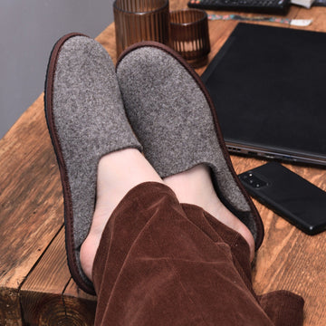 Nursi Felted Wool Slippers – Cozy & Durable Indoor Footwear by Omaking at brixbailey.com