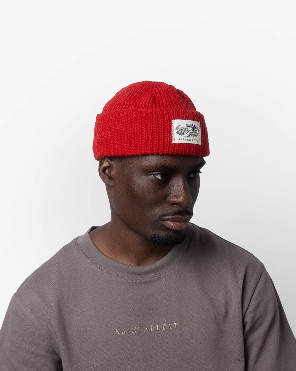 Cherry Watchcap Merino Wool