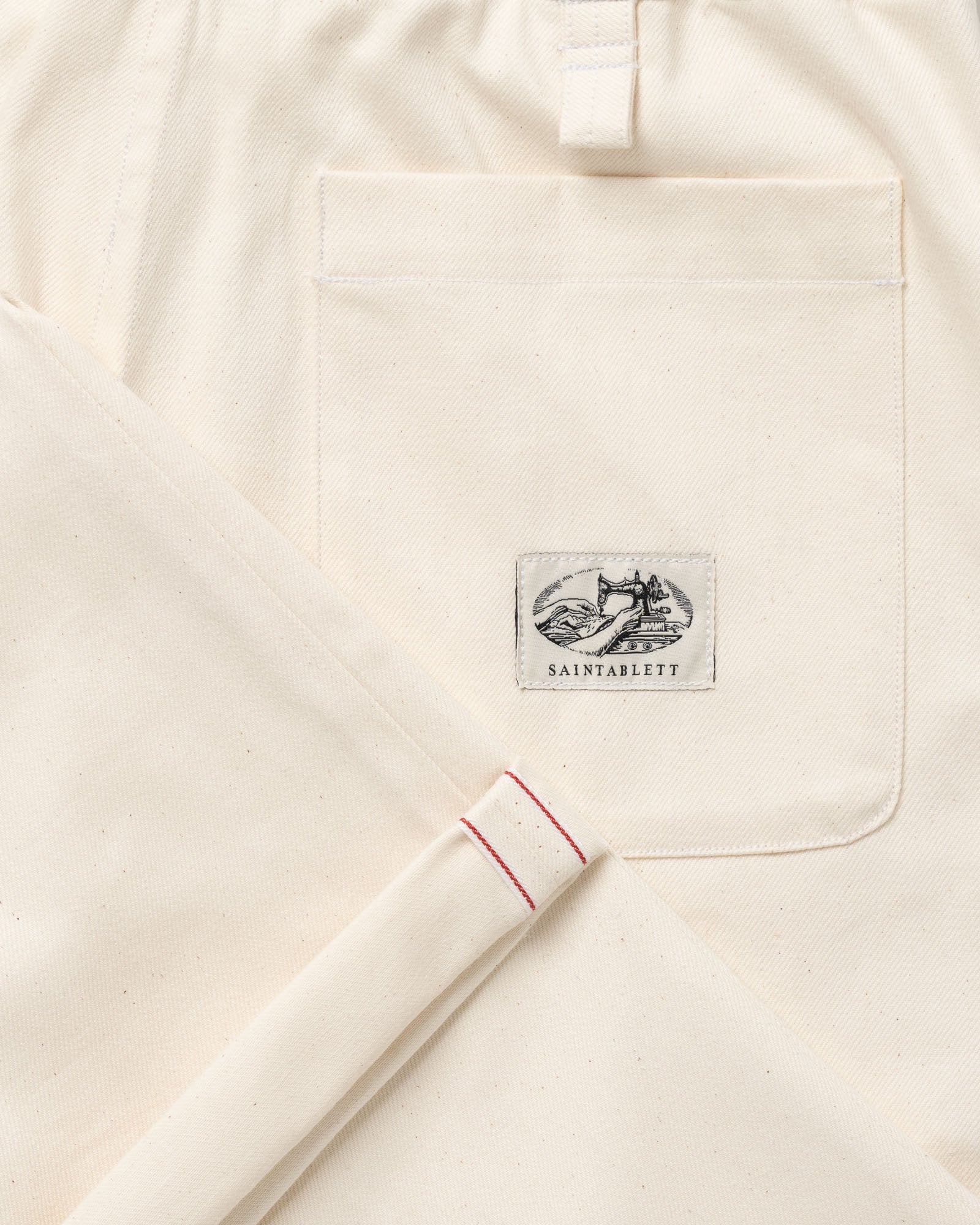 Ecru Wide Leg Trouser 001