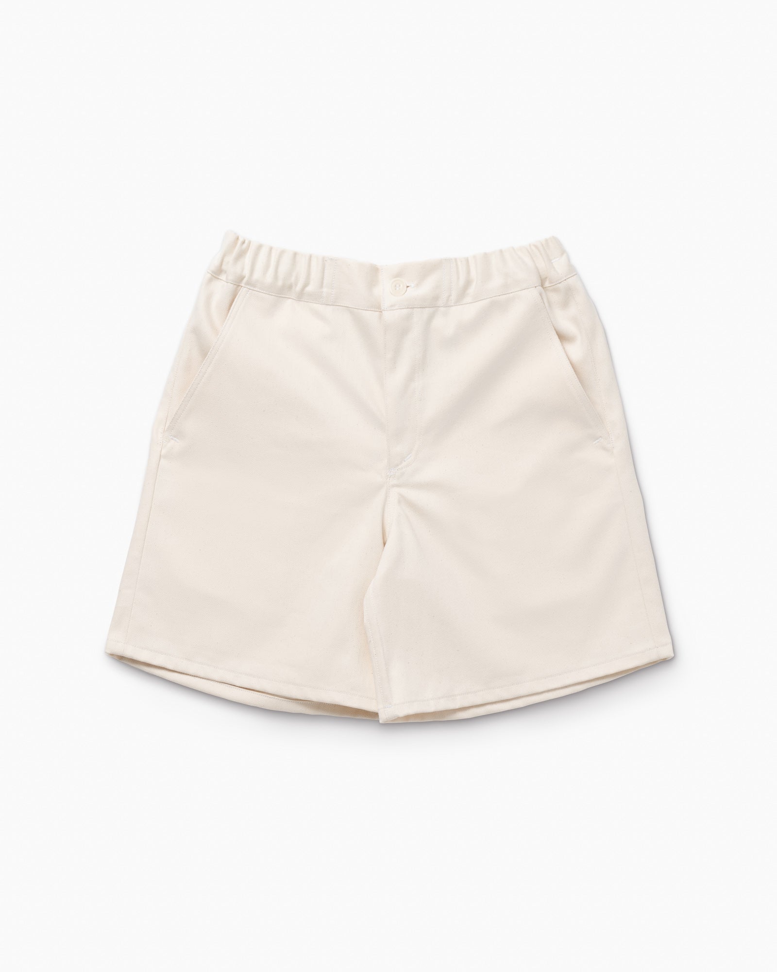 Ecru Shorts in Italian Selvedge Denim