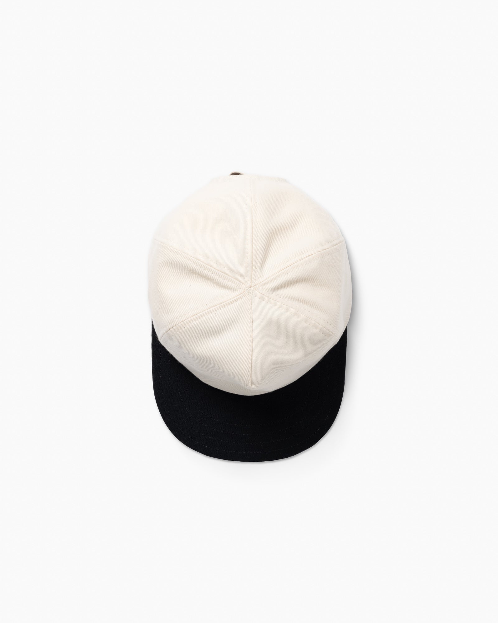 CAP 002 Black Ecru Handmade Denim Cap