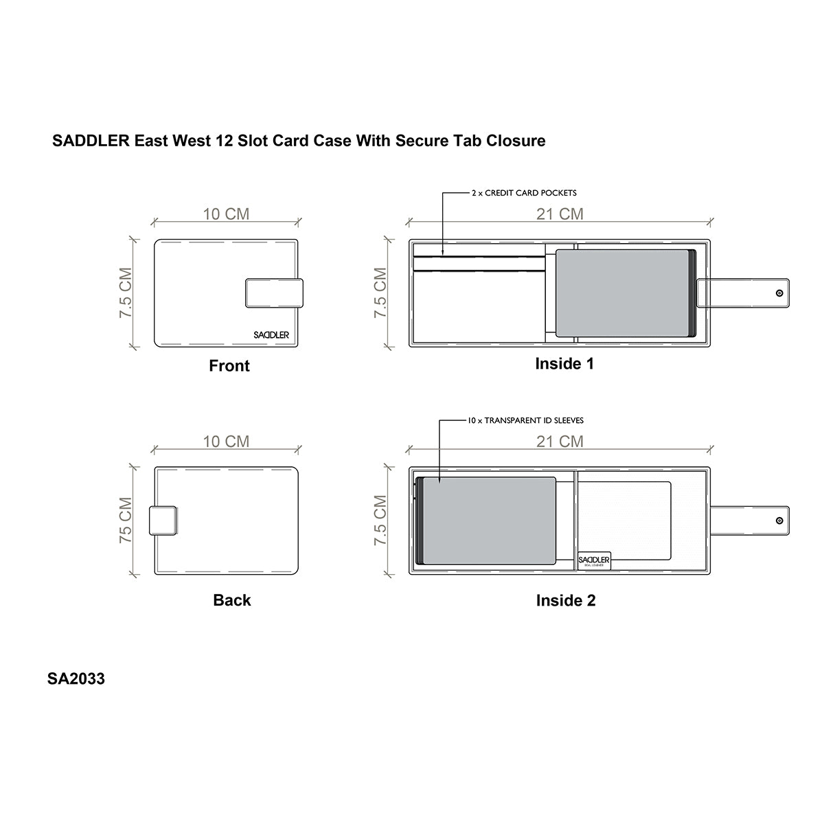 Robyn Compact Leather Card Wallet