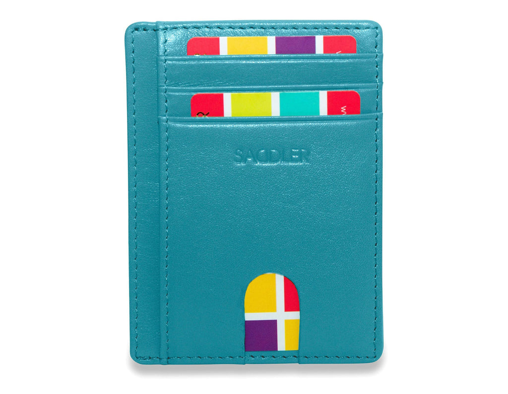 Slim Leather Card Holder "Stella" – Handmade by Saddler |Gift Boxed