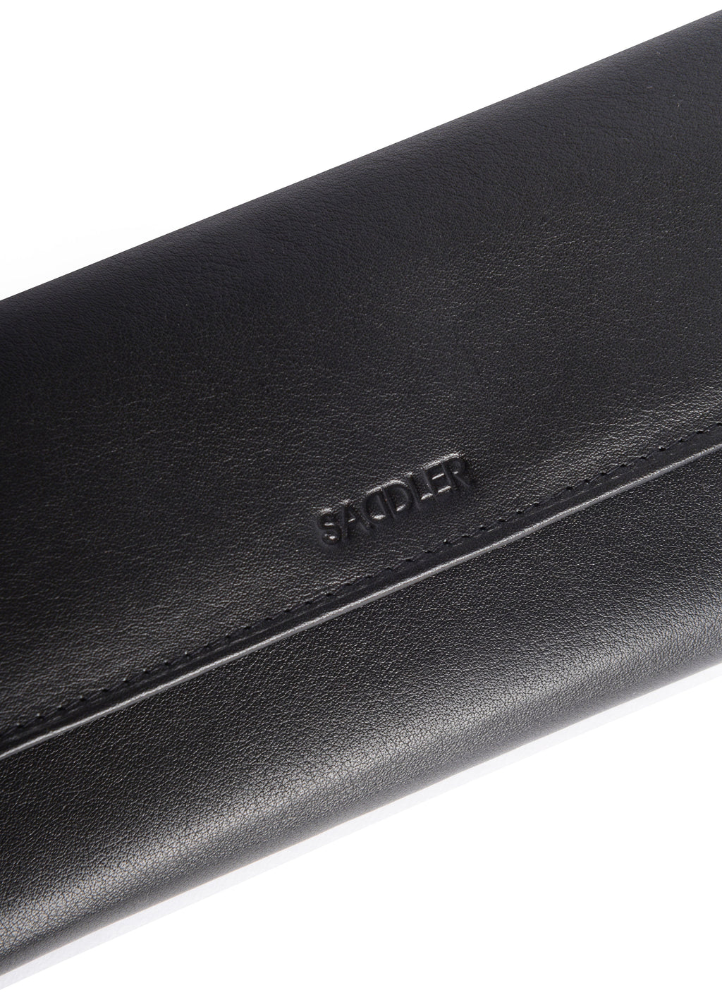 Claire Long Leather Trifold Purse with 18 Card Slots and RFID Protection