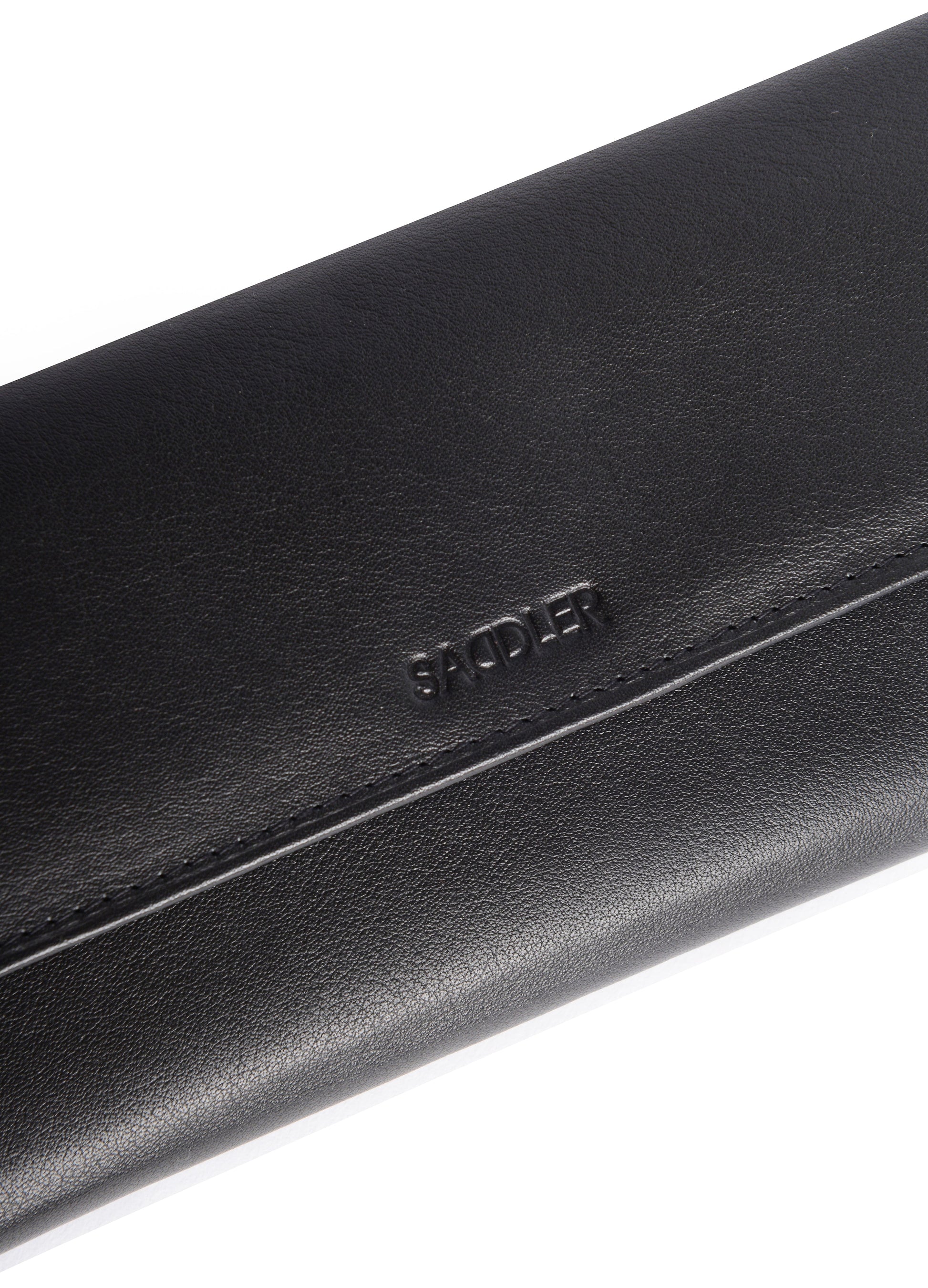 Claire Long Leather Trifold Purse with 18 Card Slots and RFID Protection