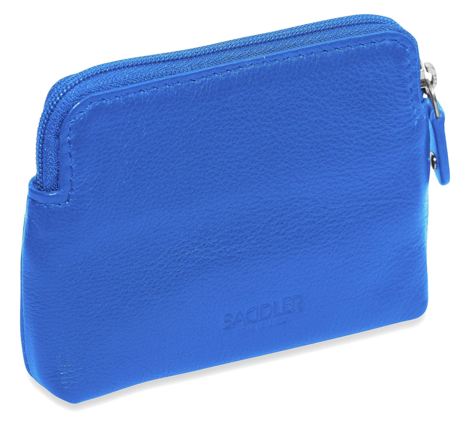 Compact Leather Zip Top Purse Pia Handmade RFID Protected