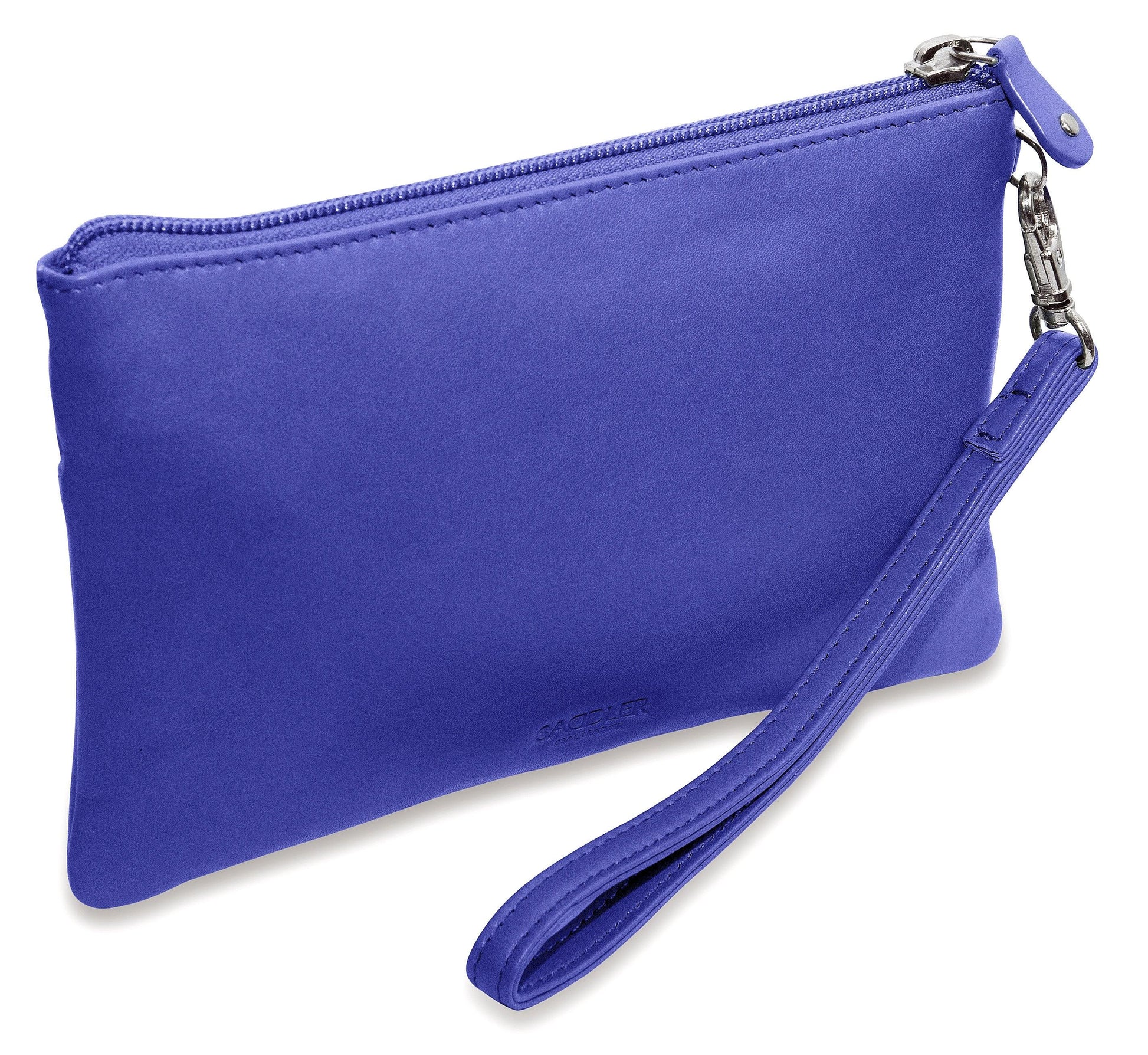 Scarlett Leather Zip Top Mini Clutch and Phone Holder