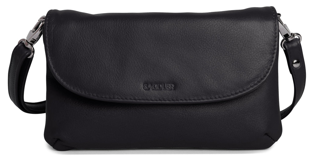 Audrey Compact Leather Crossbody Bag and Clutch