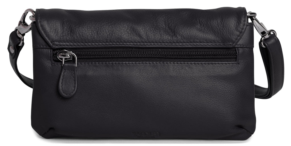 Audrey Compact Leather Crossbody Bag and Clutch