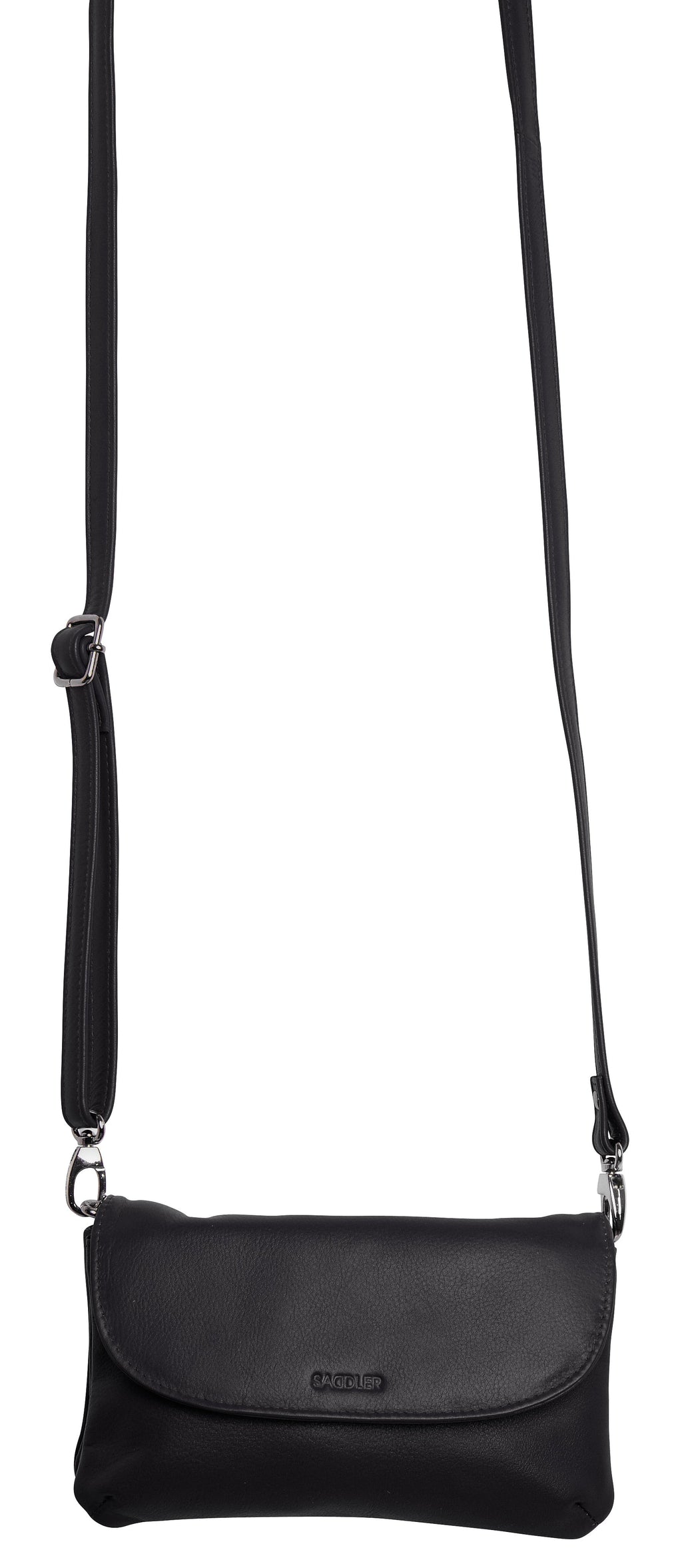 Audrey Compact Leather Crossbody Bag and Clutch