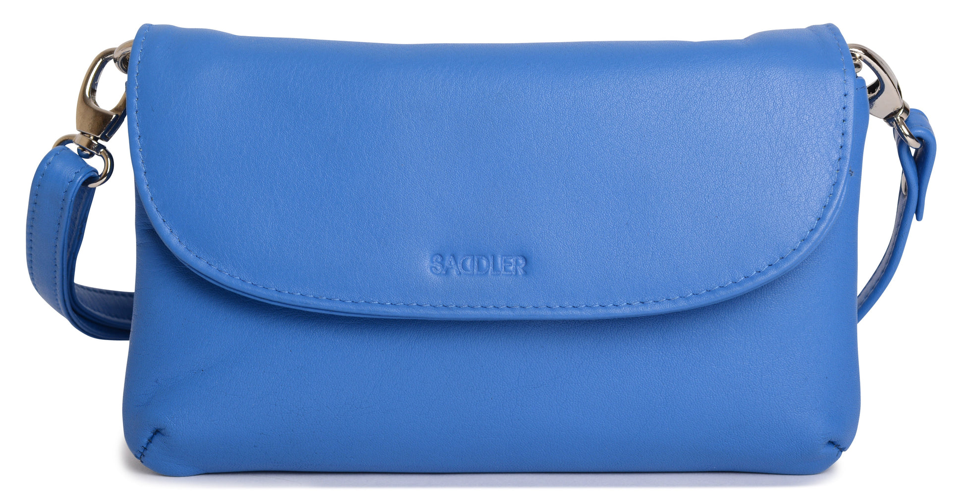 Audrey Compact Leather Crossbody Bag and Clutch