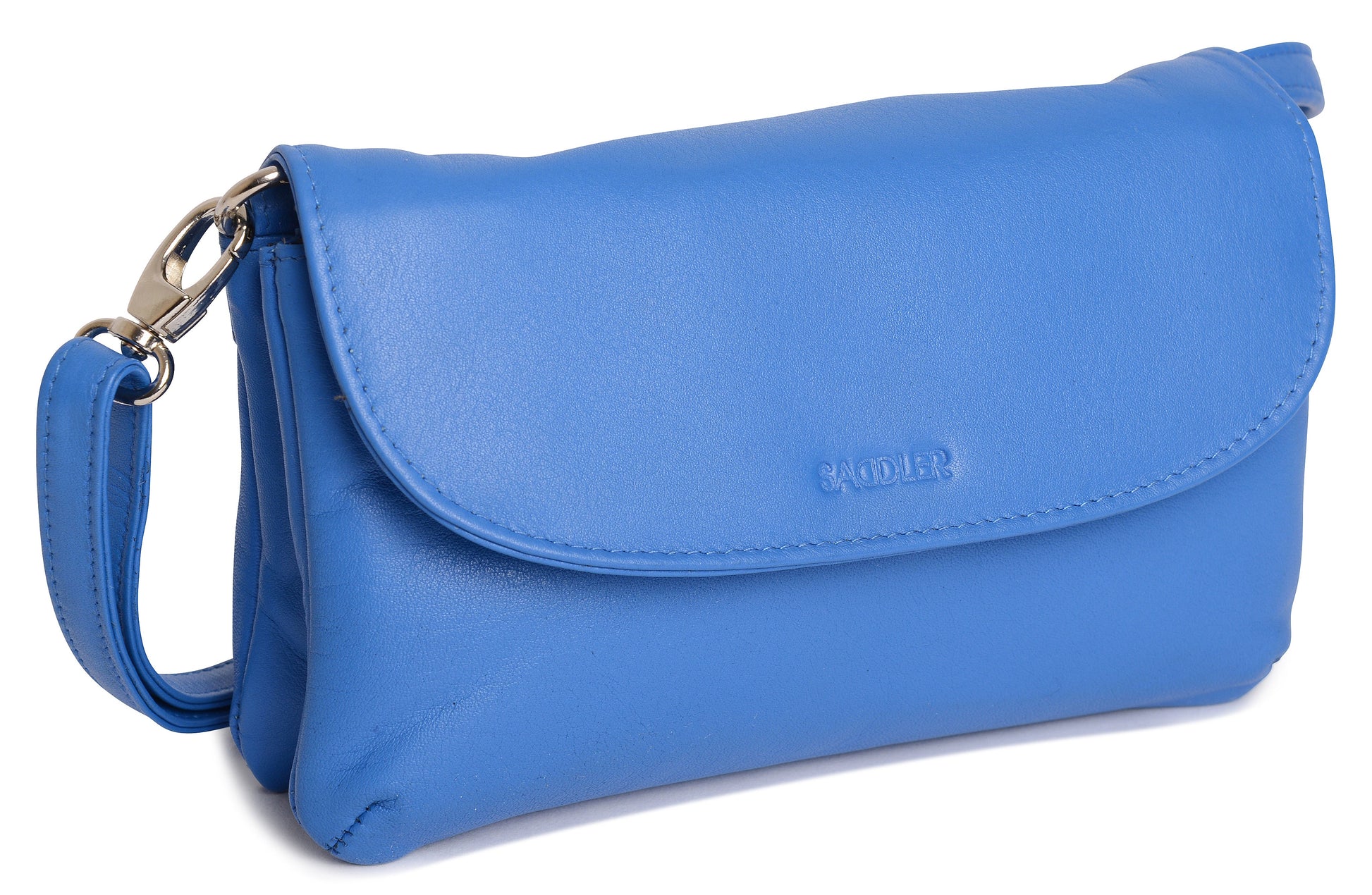 Audrey Compact Leather Crossbody Bag and Clutch