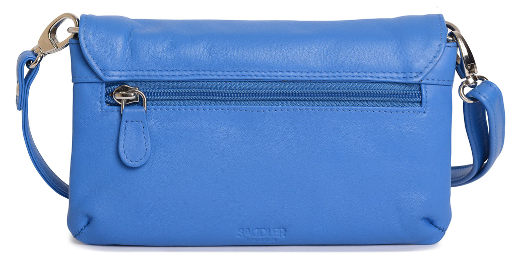 Audrey Compact Leather Crossbody Bag and Clutch