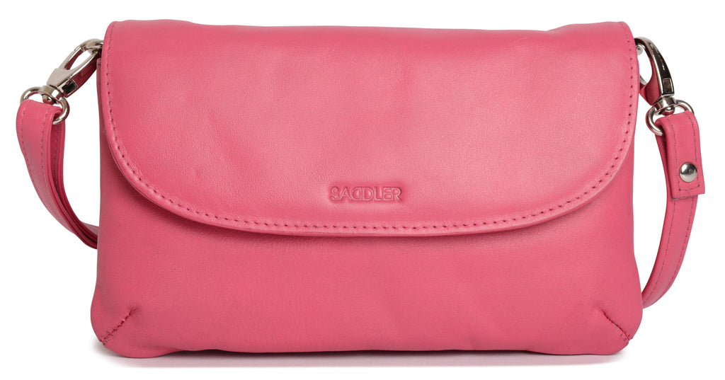 Audrey Compact Leather Crossbody Bag and Clutch