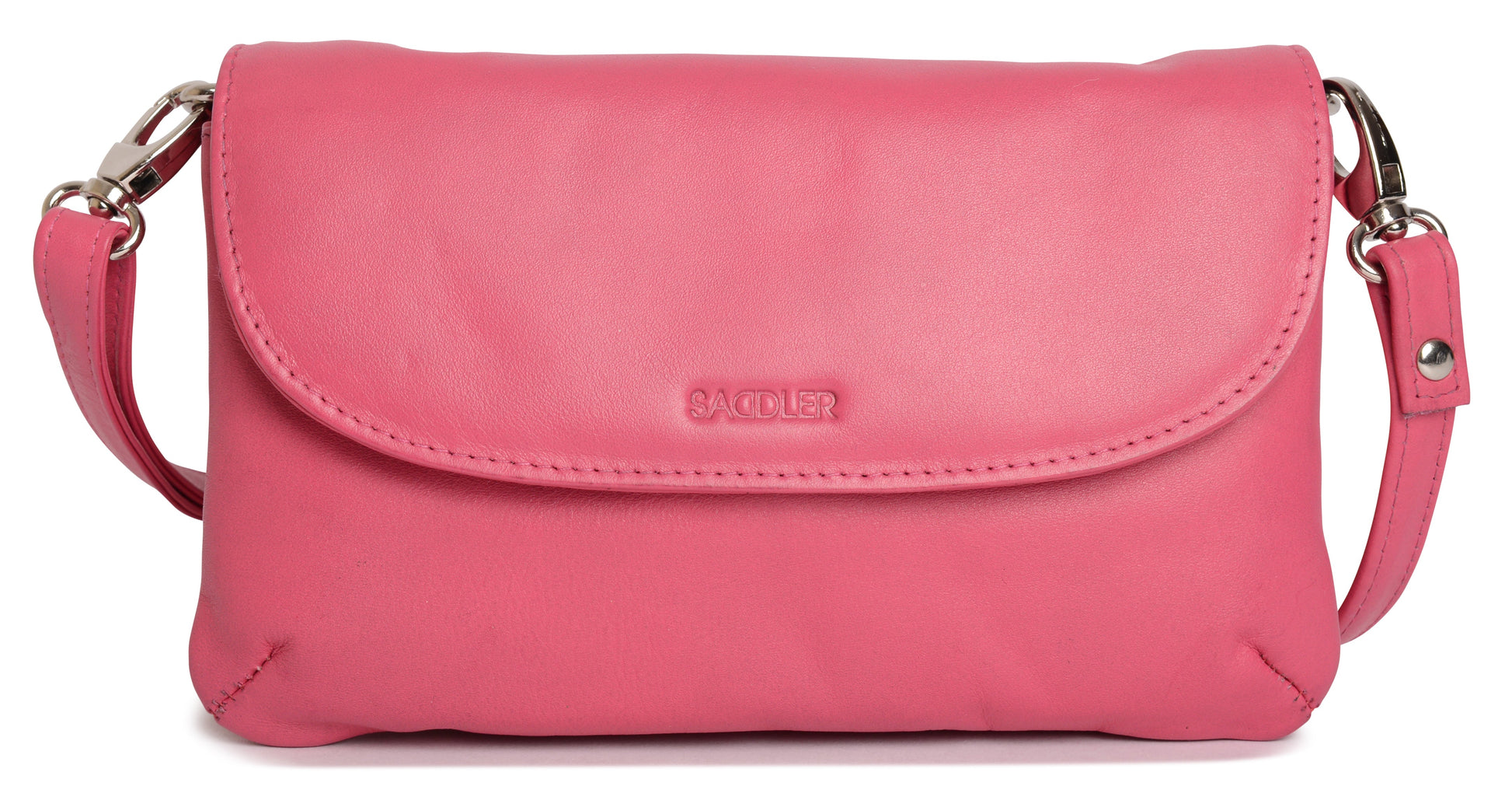 Audrey Compact Leather Crossbody Bag and Clutch