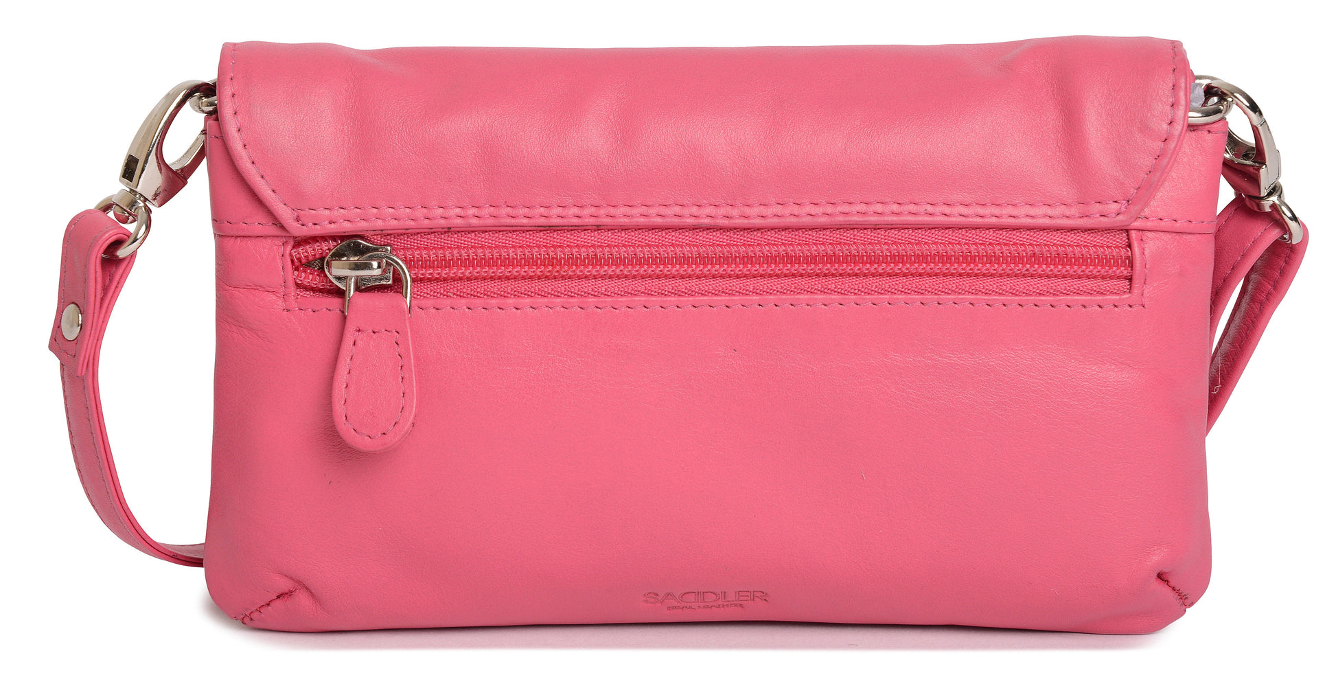 Audrey Compact Leather Crossbody Bag and Clutch