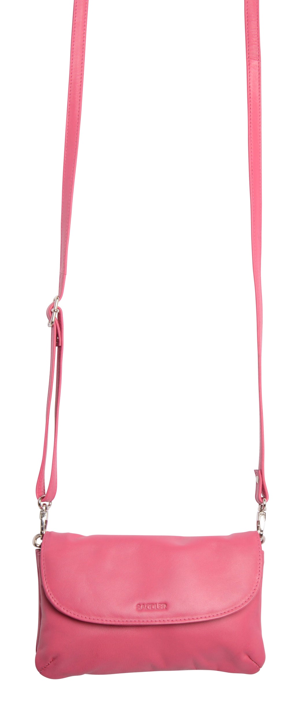 Audrey Compact Leather Crossbody Bag and Clutch