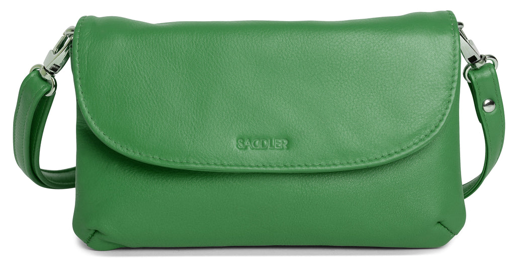 Audrey Compact Leather Crossbody Bag and Clutch