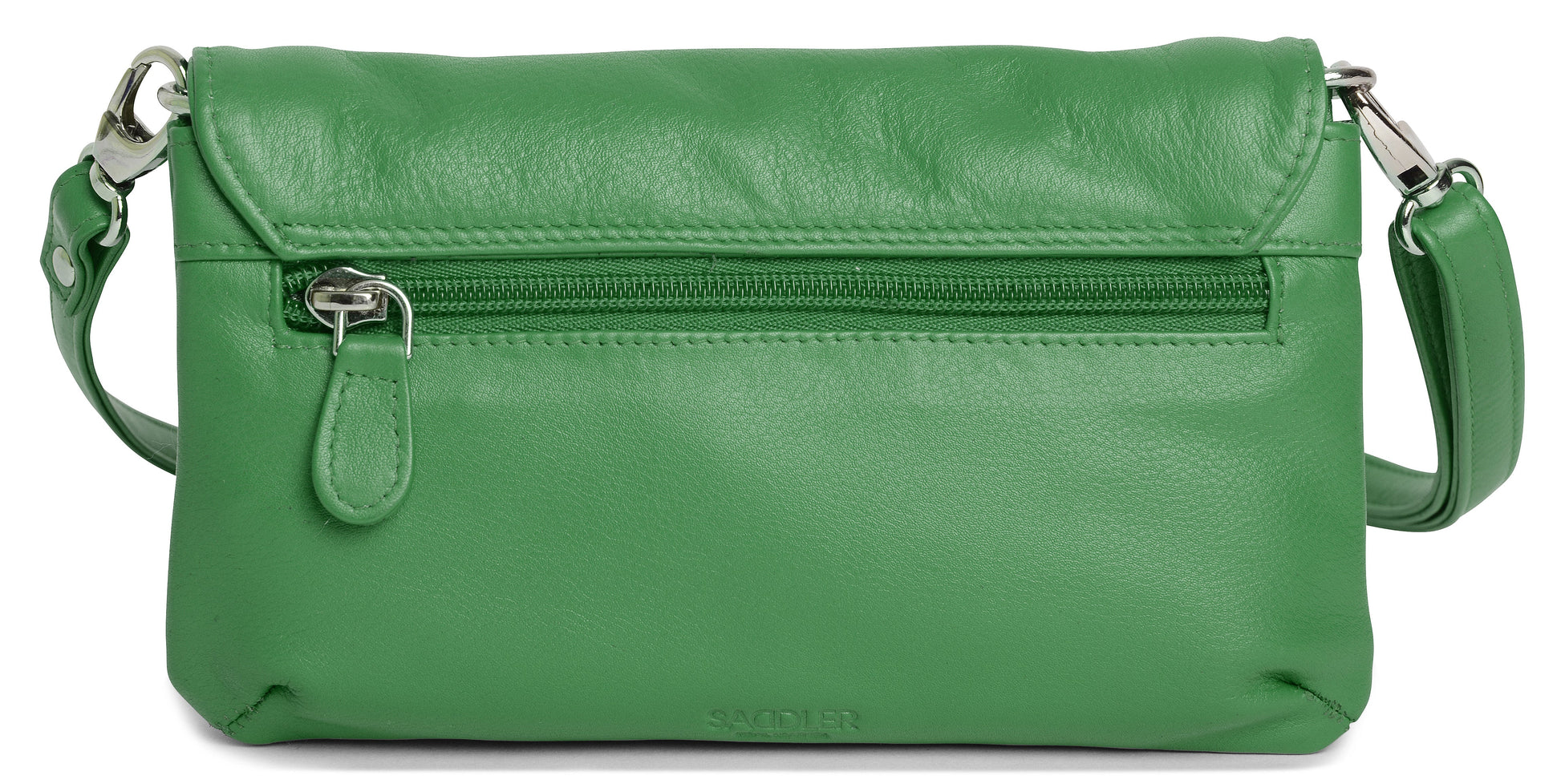 Audrey Compact Leather Crossbody Bag and Clutch