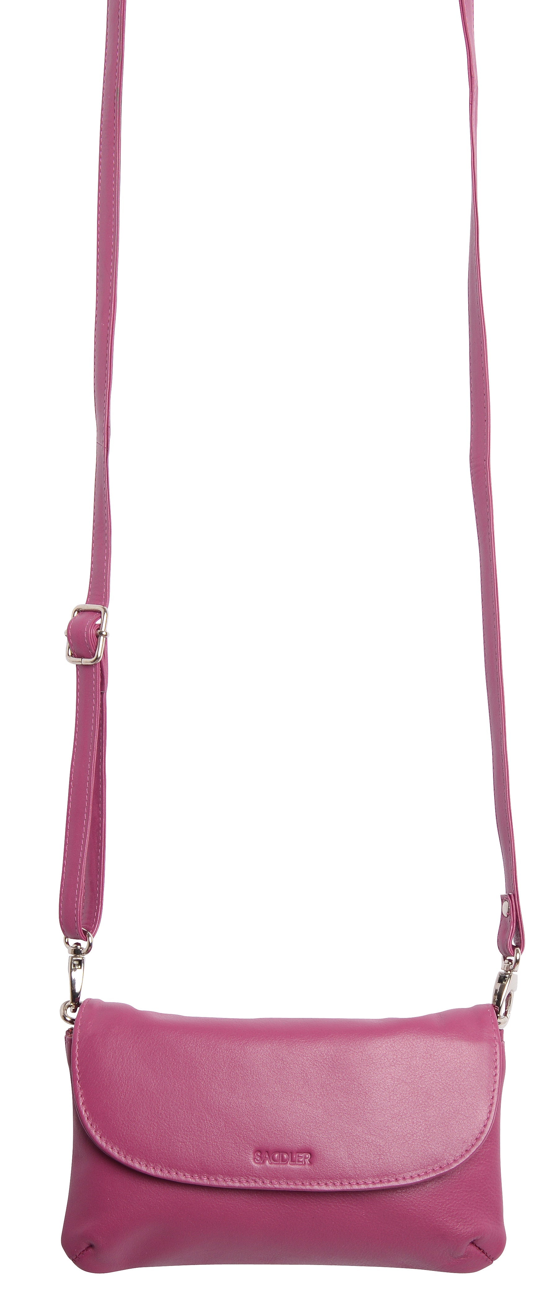 Audrey Compact Leather Crossbody Bag and Clutch