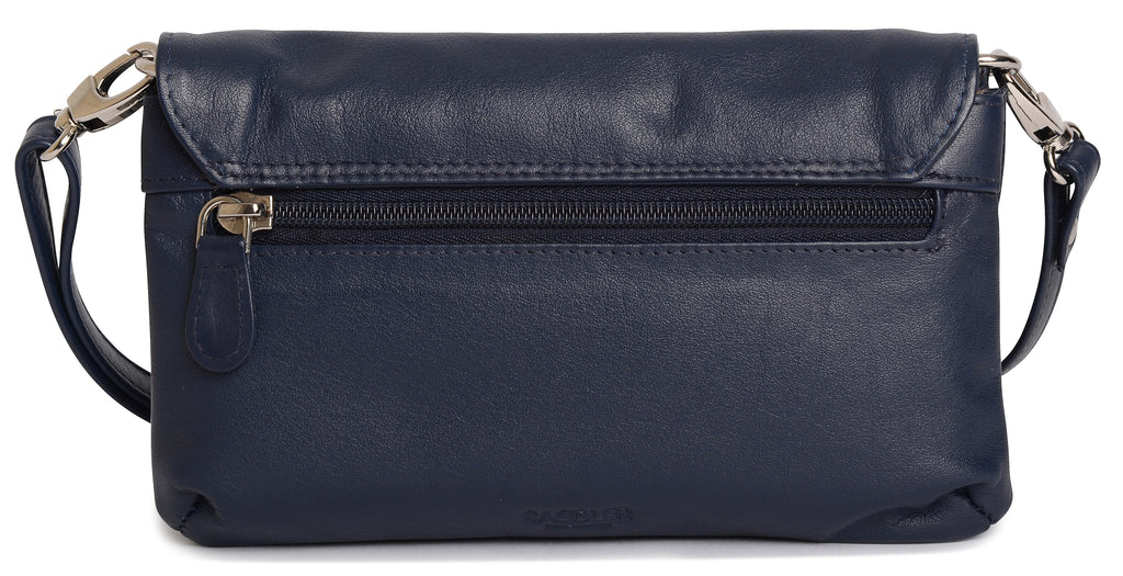 Audrey Compact Leather Crossbody Bag and Clutch