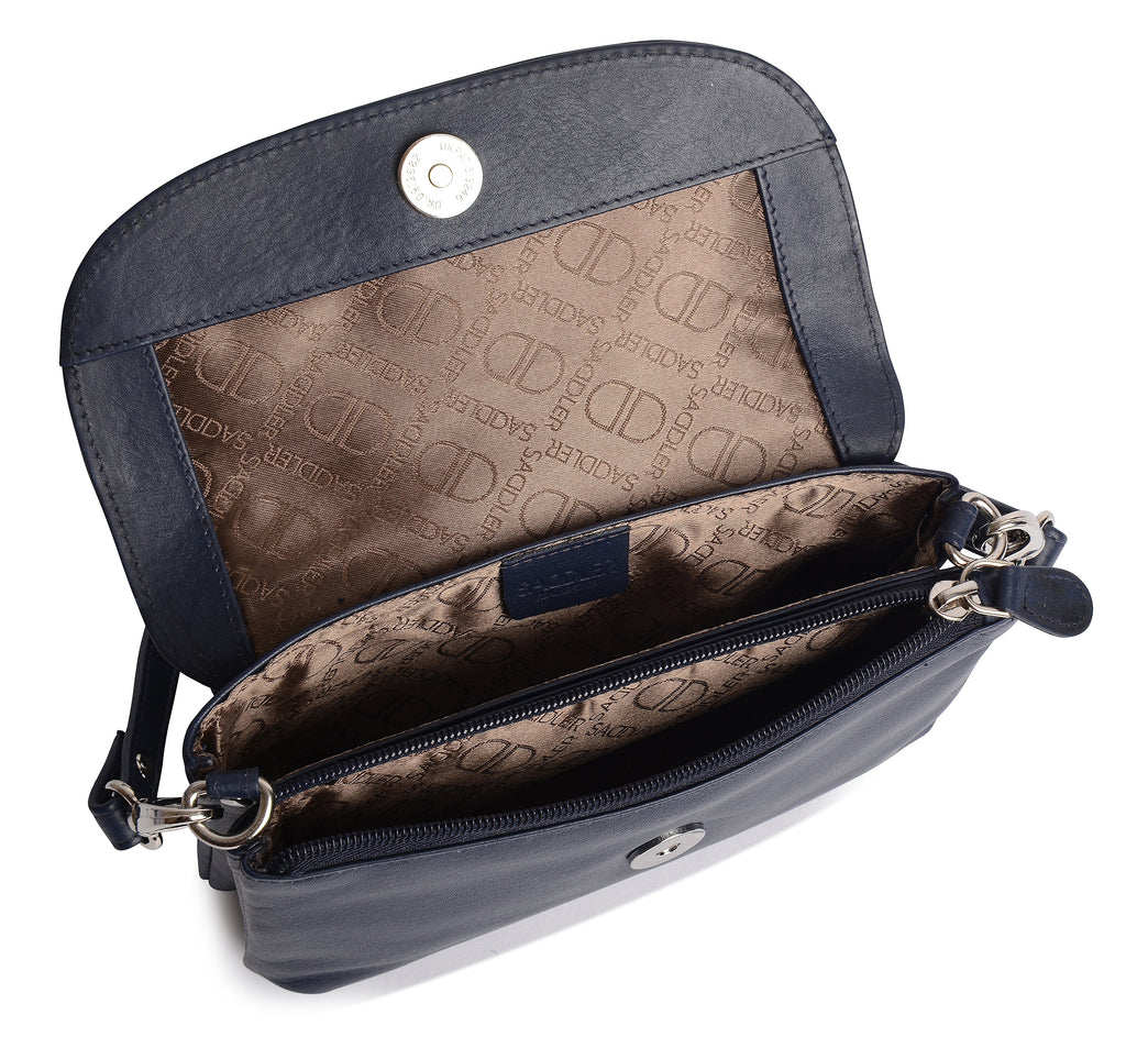 Audrey Compact Leather Crossbody Bag and Clutch