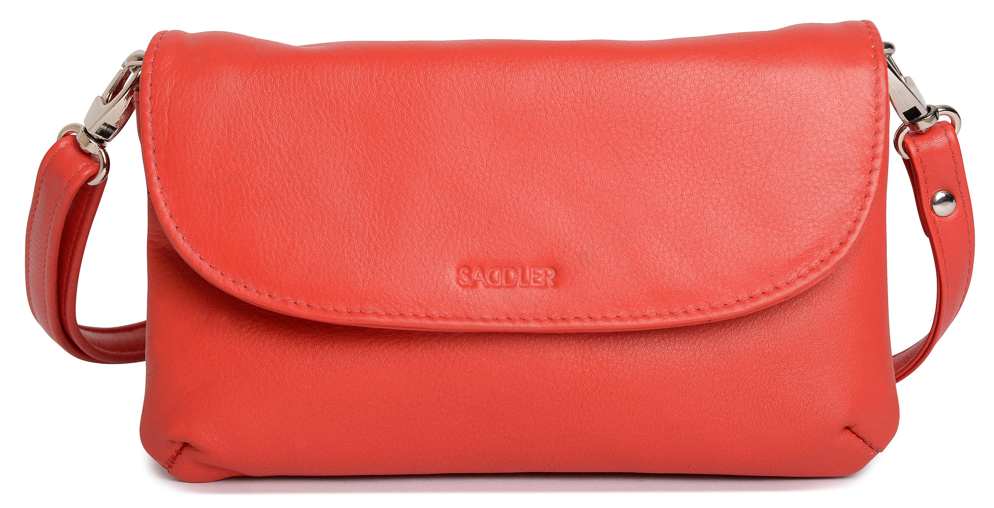 Audrey Compact Leather Crossbody Bag and Clutch